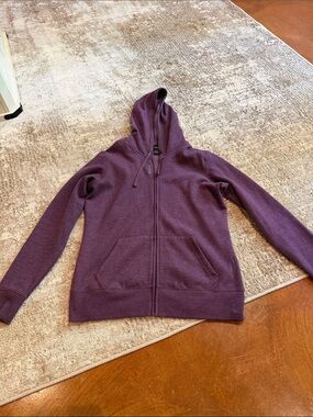 Reebok Plum Full-Zip Hooded Sweatshirt